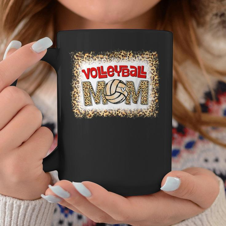 Volleyball Mom Leopard Funny Sport Ball Mom Mothers Day Coffee Mug Unique Gifts
