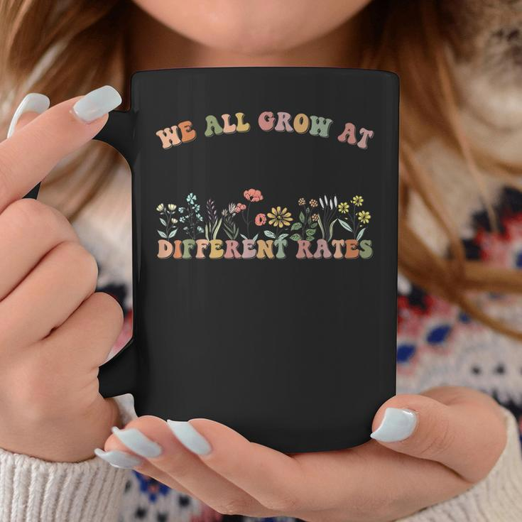 We All Grow At Different Rates Sped Teacher Retro Vintage Coffee Mug Funny Gifts