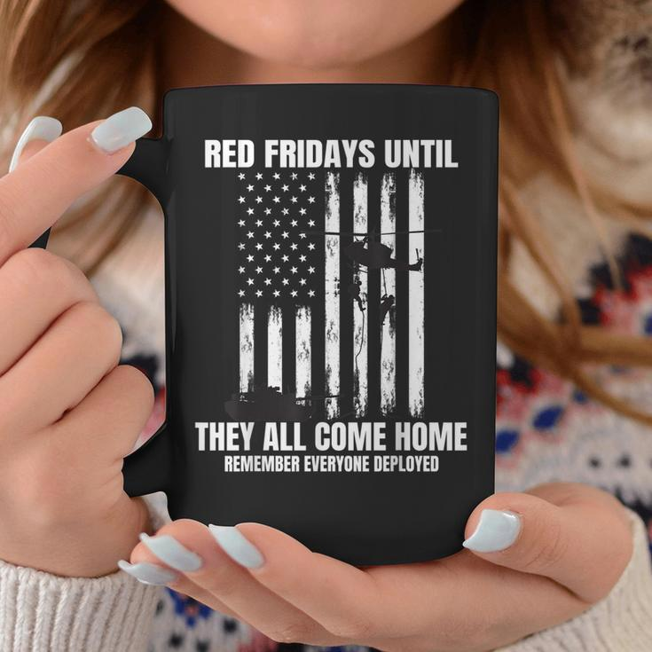 Wear Red On Fridays Military Remember Everyone Deployed Flag Coffee Mug Unique Gifts