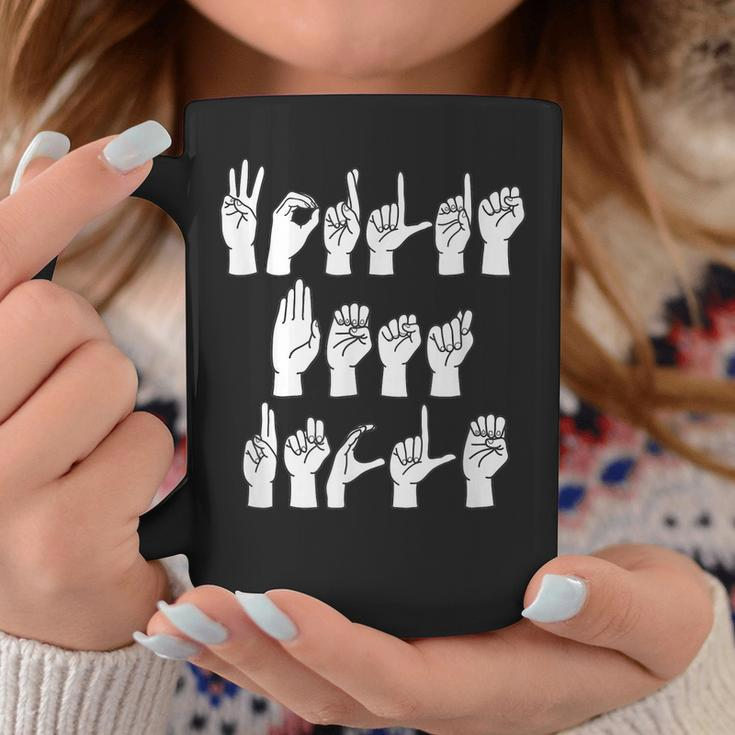 Weltbester Onkel ASL Zeichensprache Tassen für Männer, Finger Magie Lustige Geschenke