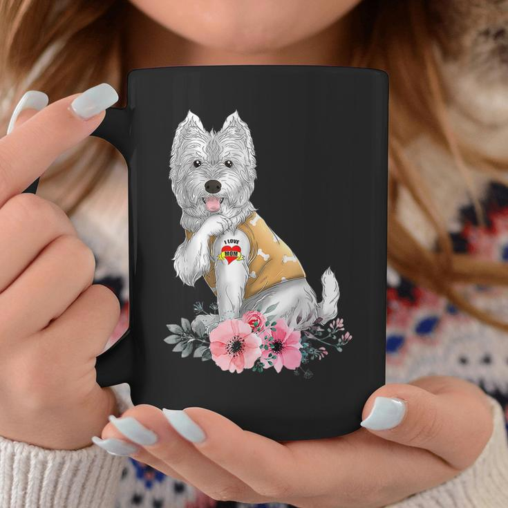 Westie I Love Mom Tattoo Dog Funny Mothers Day Gifts Coffee Mug Unique Gifts
