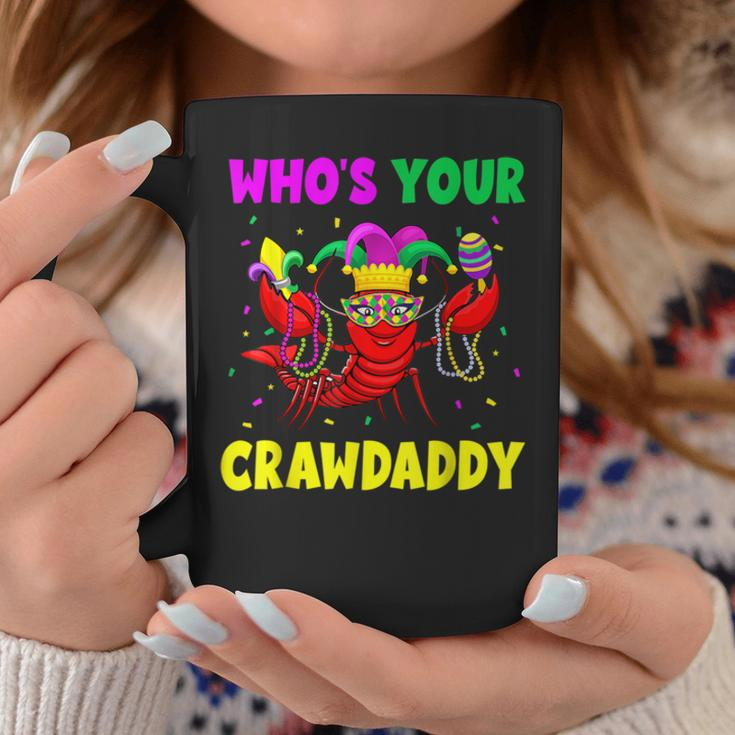 Whos Your Crawdaddy Crawfish Jester Beads Funny Mardi Gras Coffee Mug Unique Gifts