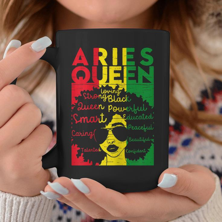 Womens Aries Queen Birthday Costume Black Women Gift Girl Coffee Mug Unique Gifts
