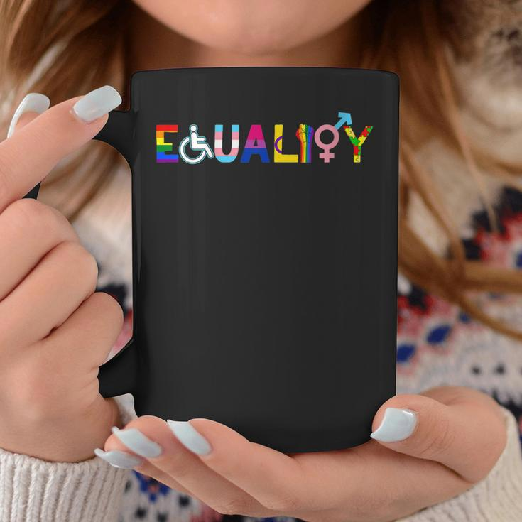 Womens Equality Lgbt Pride Rainbow Flag Gay Lesbian Trans Pans Coffee Mug Unique Gifts