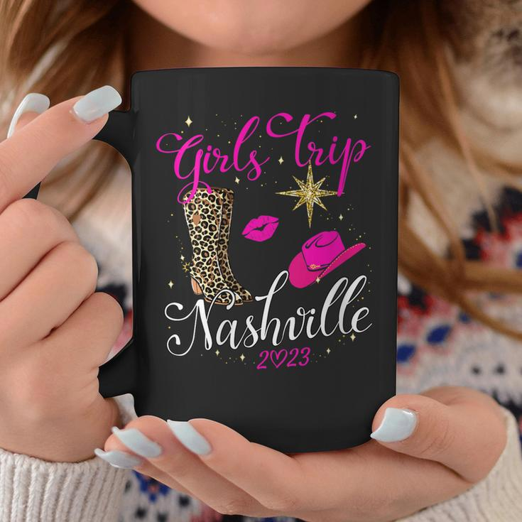 Womens Girls Trip Nashville 2023 For Womens Weekend Birthday Party Coffee Mug Unique Gifts