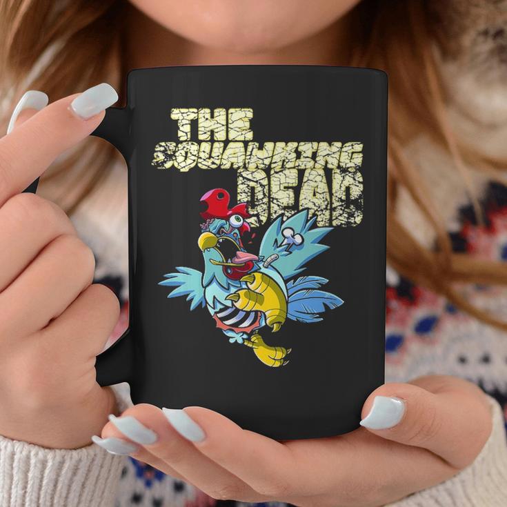 Womens Halloween Walking Zombie Dead Chicken Hen Costume Coffee Mug Personalized Gifts