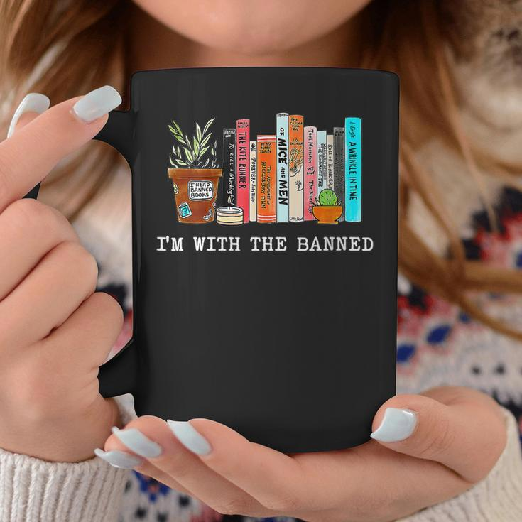 Womens Im With The Banned Books I Read Banned Books Lovers Coffee Mug Unique Gifts