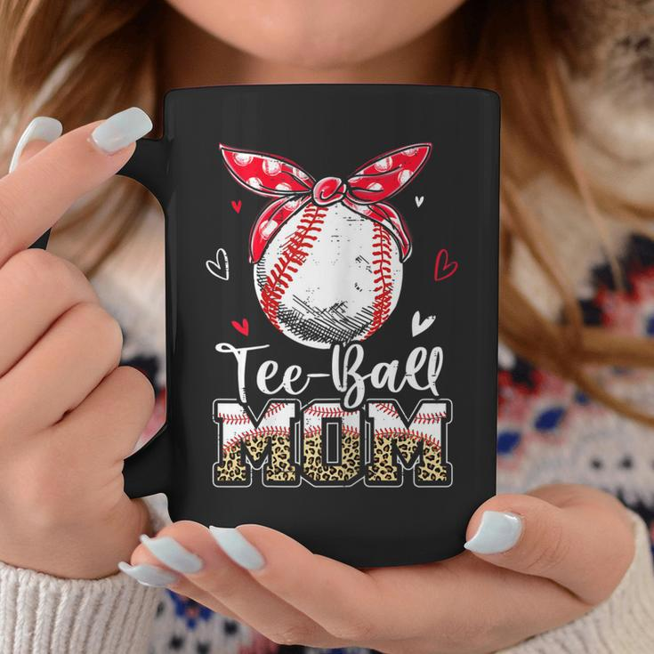 Womens Leopard -Ball Mom Cute Tball Ball Mom Mothers Day Coffee Mug Unique Gifts