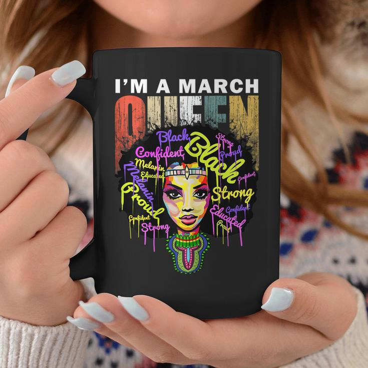 Womens March Birthday Queen Shirts For Women - African Black Girl Coffee Mug Unique Gifts