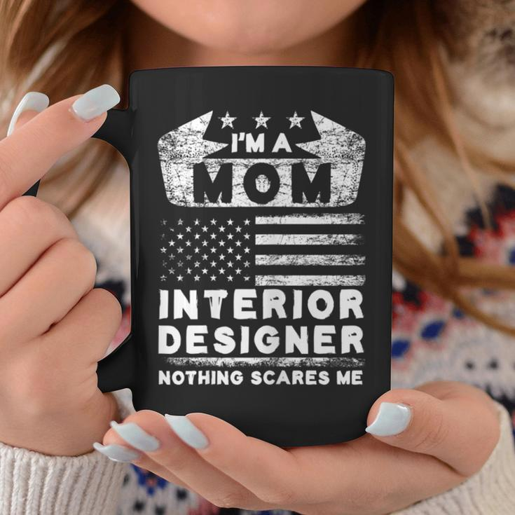 Womens Mom Interior Designer Usa Flag Mother Decorator ArchitectCoffee Mug Unique Gifts