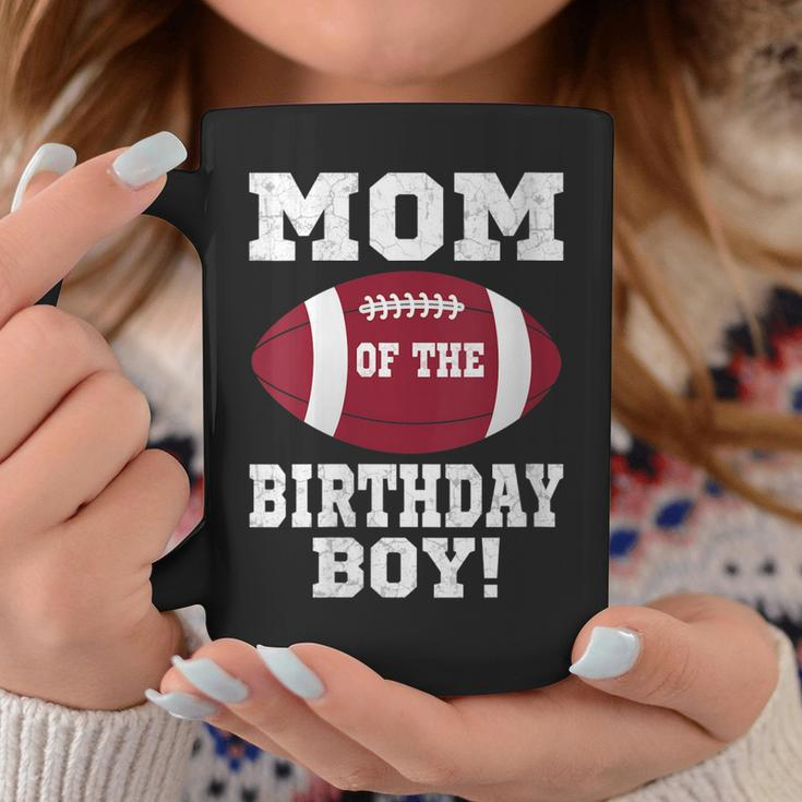 Womens Mom Of The Birthday Boy Football Lover Vintage Retro Coffee Mug Funny Gifts