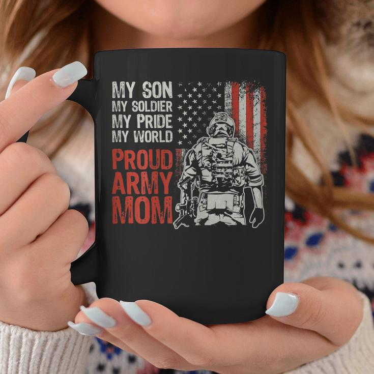 Womens My Son My Soldier Hero Proud Army Mom Us Military Mother Coffee Mug Funny Gifts