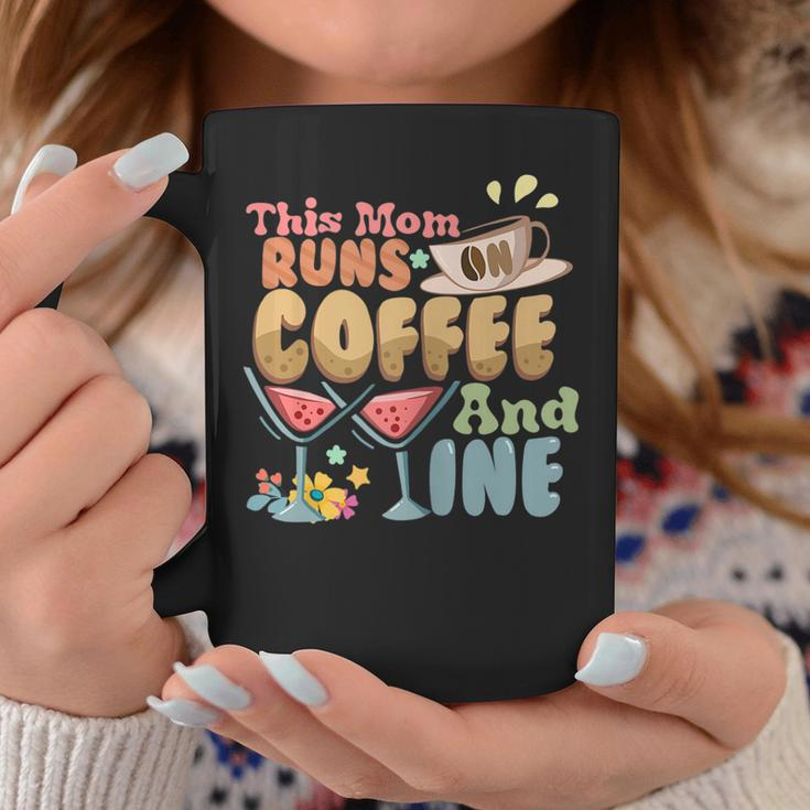Womens This Mom Runs On Coffee And Wine Mothers Day Coffee Mug Unique Gifts