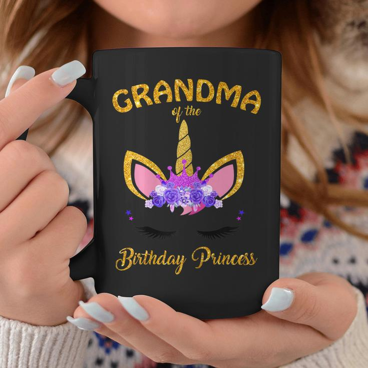 Womens Unicorn Girl Grandma Of The Birthday Princess Coffee Mug Unique Gifts
