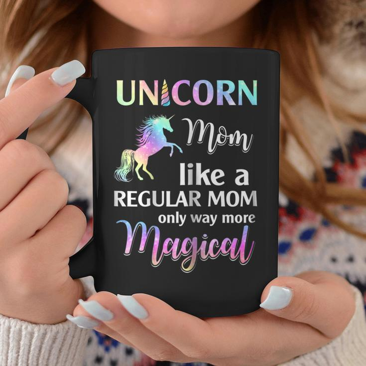 Womens Unicorn Mom Like A Regular Mom Birthday Gift Mothers Day Coffee Mug Unique Gifts