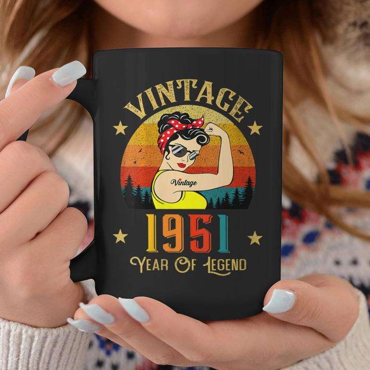 Womens Vintage 1951 Birthday Women 72 Years Old Funny Vintage 1951 Coffee Mug Unique Gifts