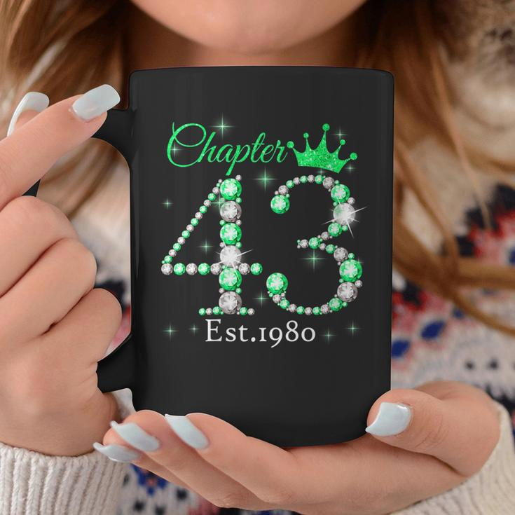 Womens Womens Chapter 43 Est 1980 43 Years Old 43Rd Birthday Queen Coffee Mug Unique Gifts