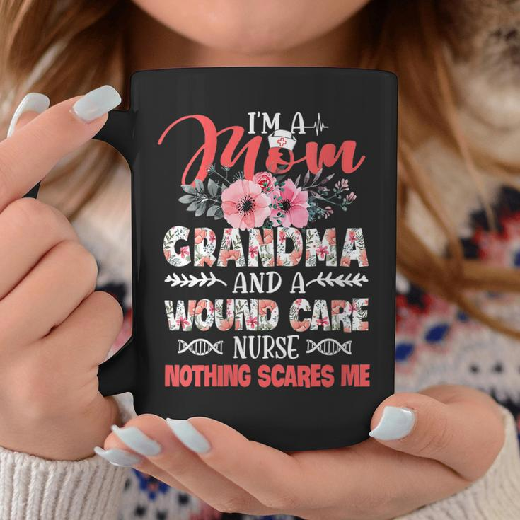 Womens Womens Funny Mom Grandma Wound Care Nurse Scares Me Mothers Coffee Mug Unique Gifts