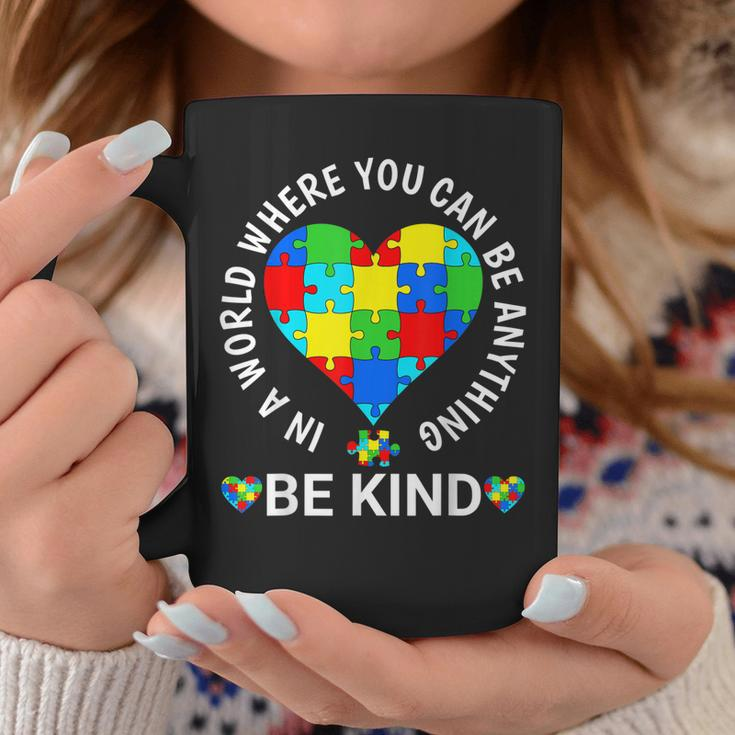 World Autism Awareness Day 2023 - Be Kind Autism Awareness Coffee Mug Unique Gifts
