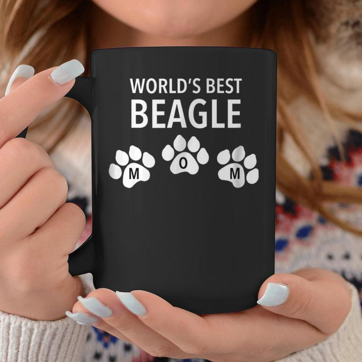 Worlds Best Beagle MomWith Paw Design Effect Coffee Mug Unique Gifts
