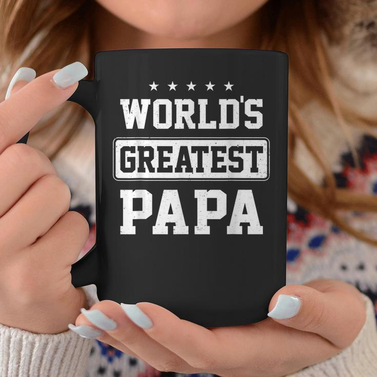 Worlds Greatest Papa Fathers Day Grandpa Coffee Mug Unique Gifts