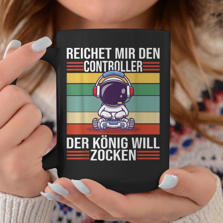 Zocken Reichet Mir Den Controller König Ps5 Konsole Gamer Tassen Lustige Geschenke