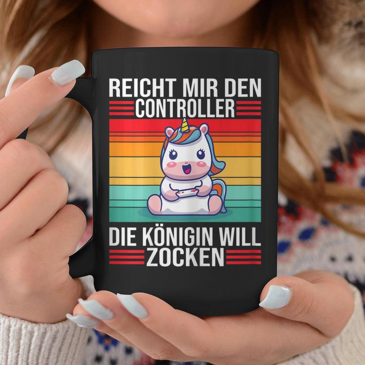 Zocken Reicht Mir Den Controller Königin Ps5 Konsole Gamer Tassen Lustige Geschenke