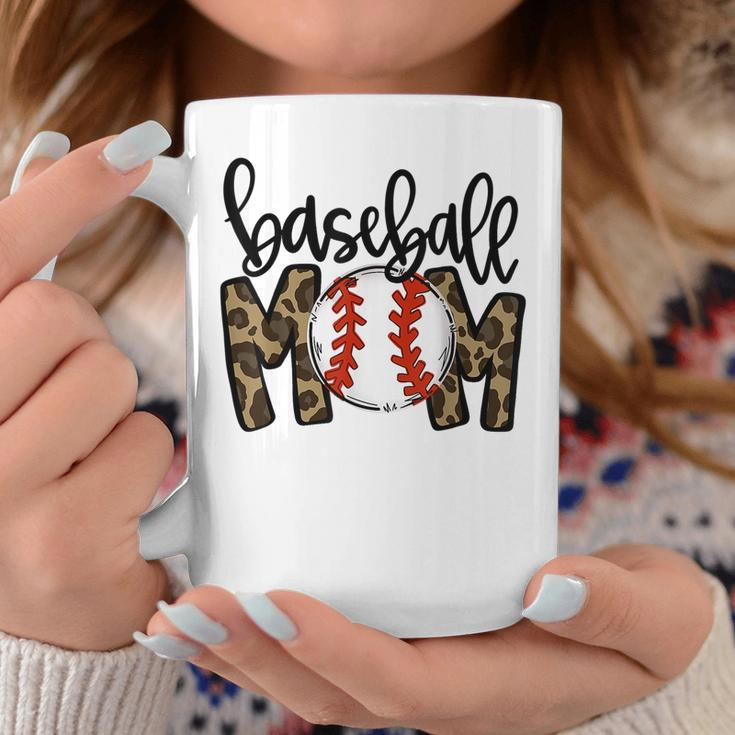 Baseball Mom Leopard Game Day VibesBall Mom Mothers Day Coffee Mug Unique Gifts