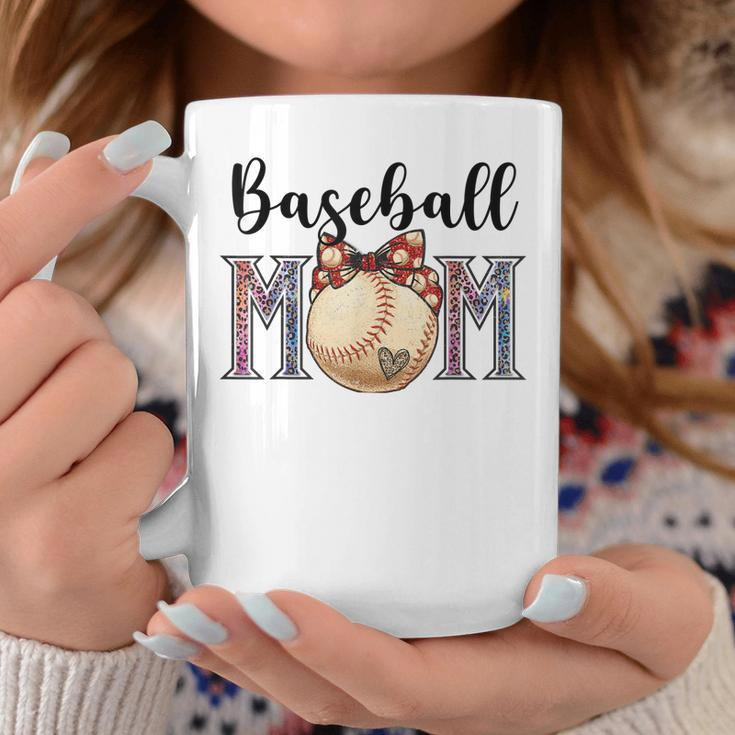 Baseball Mom Messy Bun Funny Baseball Mothers Day 2023 Coffee Mug Unique Gifts