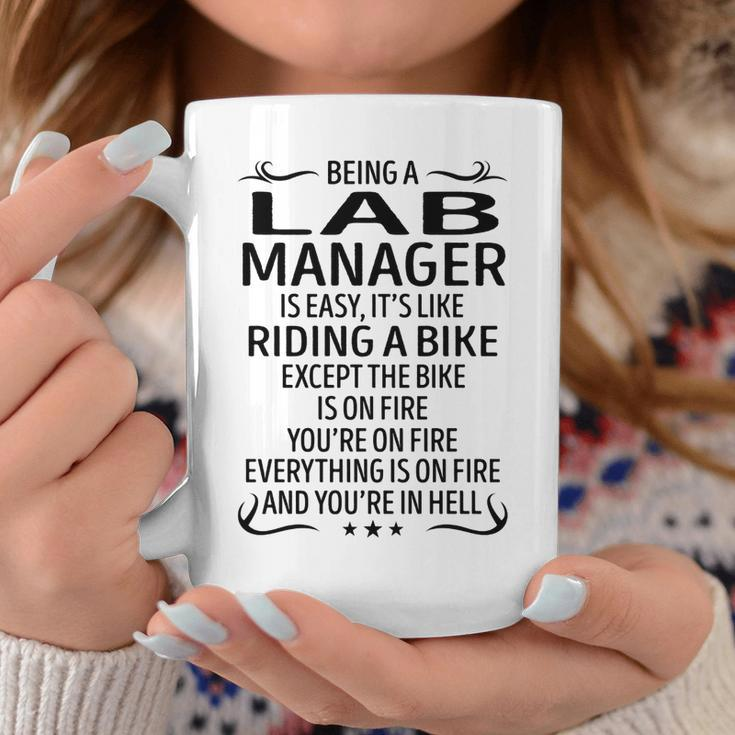 Being A Lab Manager Like Riding A Bike Coffee Mug Funny Gifts