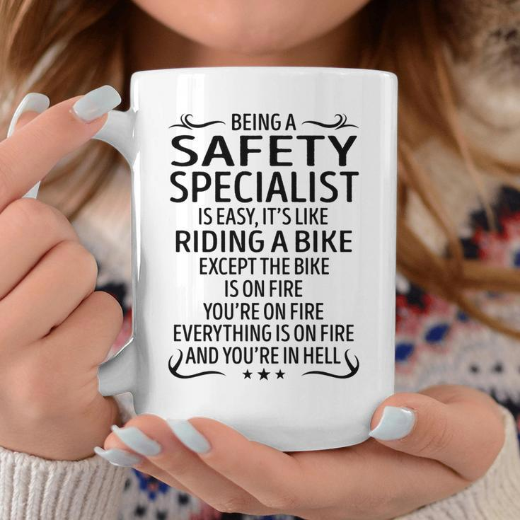Being A Safety Specialist Like Riding A Bike Coffee Mug Funny Gifts