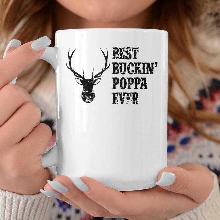 Best Buckin Poppa Ever Deer Hunter Coffee Mug Unique Gifts