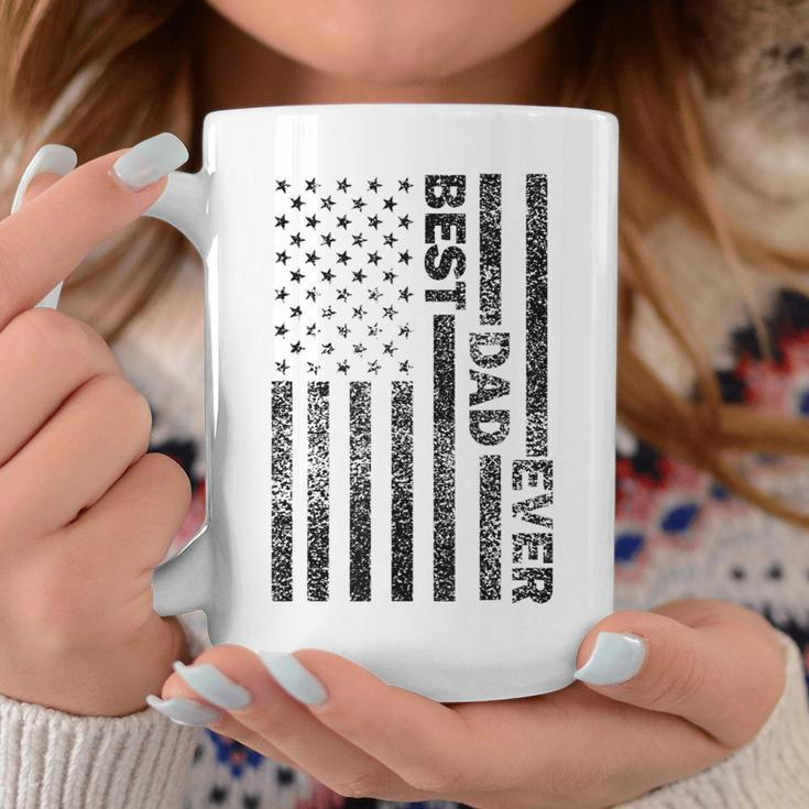 Best Dad Ever American Flag Husband Vintage Fathers Day Men Coffee Mug Funny Gifts