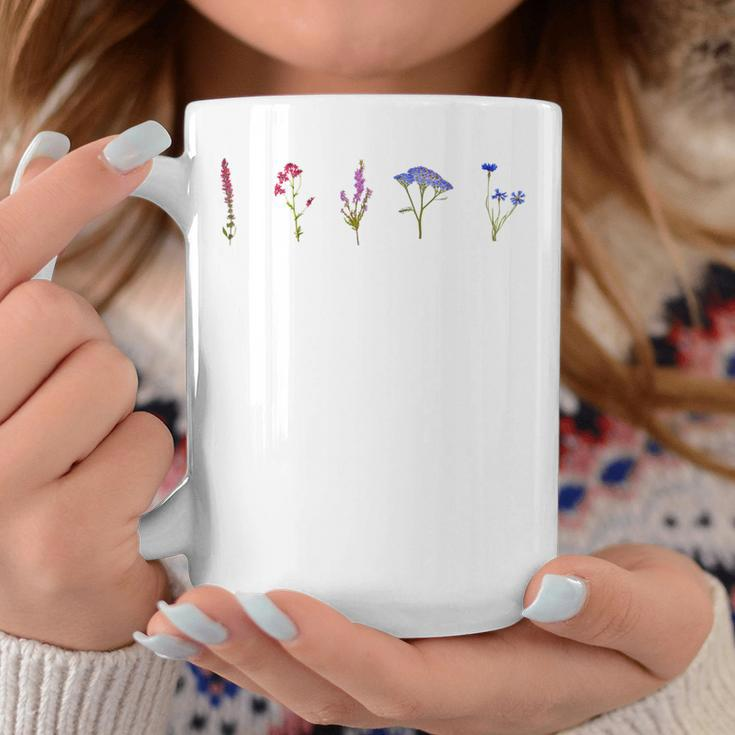 Bisexual Wildflowers Cute Pride Flowers Coffee Mug Unique Gifts
