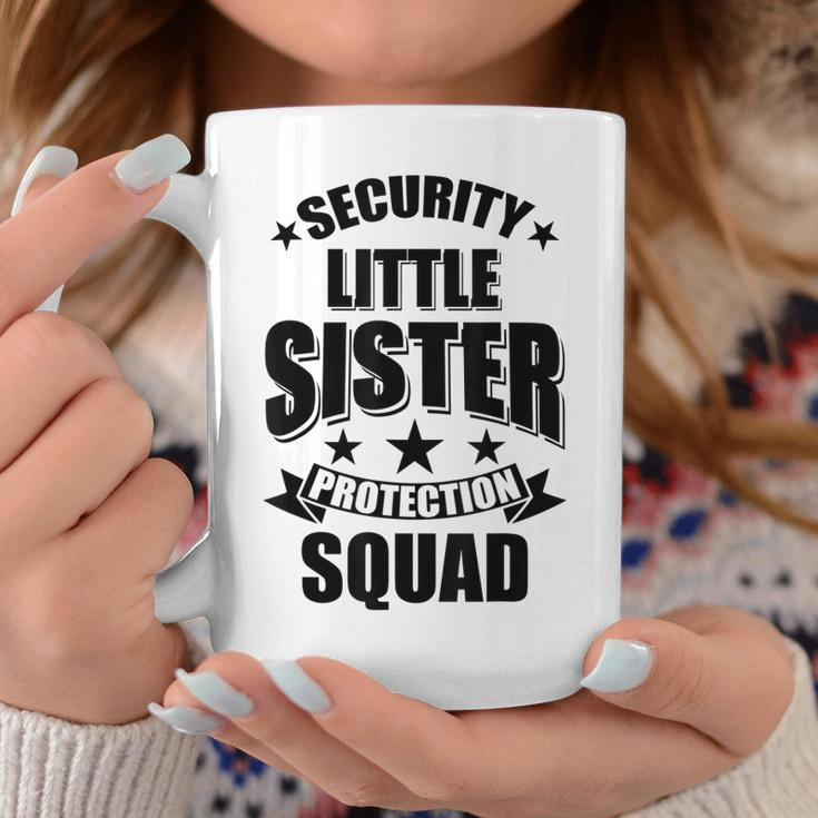 Cute Security Little Sister Protection Squad Gift Coffee Mug Unique Gifts