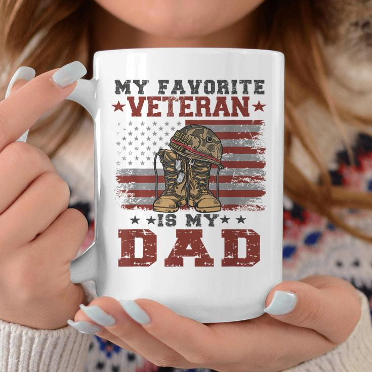 Dad Veterans Day My Favorite Veteran Is My Dad Costume Gifts Coffee Mug Funny Gifts