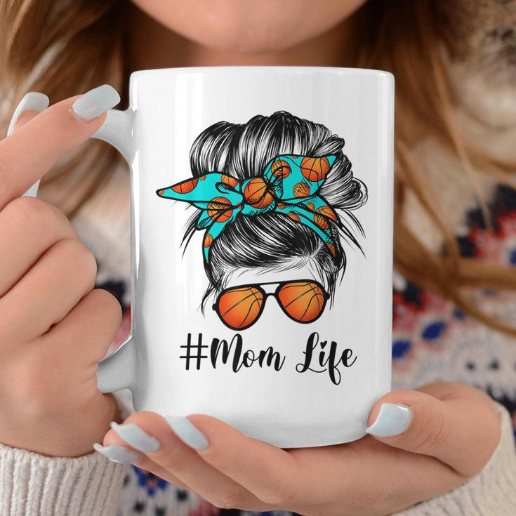 Dy Mom Life Basketball Mothers Day Messy Bun Gift For Womens Coffee Mug Unique Gifts