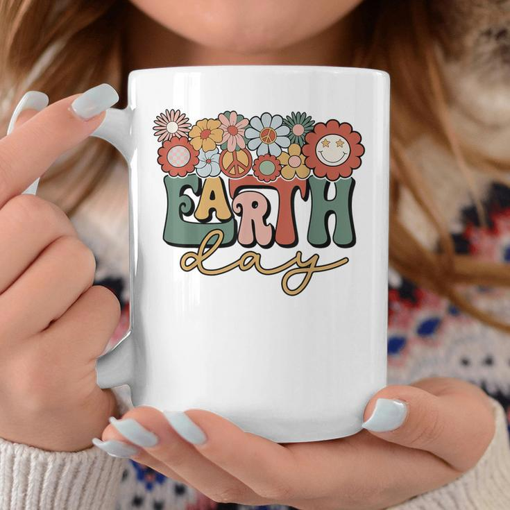 Earth Day Groovy Flower Lover Planet World Environmental Coffee Mug Unique Gifts