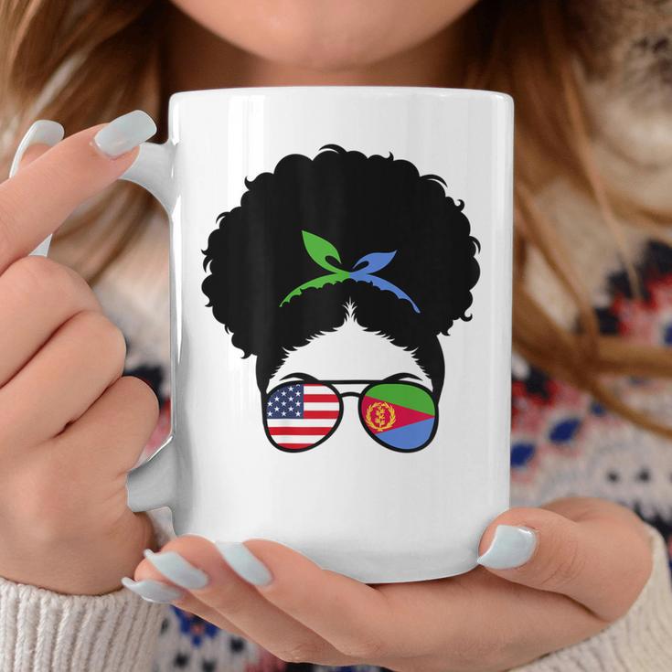 Eritrea Roots Eritrean Girl Afro Bun Eritrea Heritage Coffee Mug | Mazezy