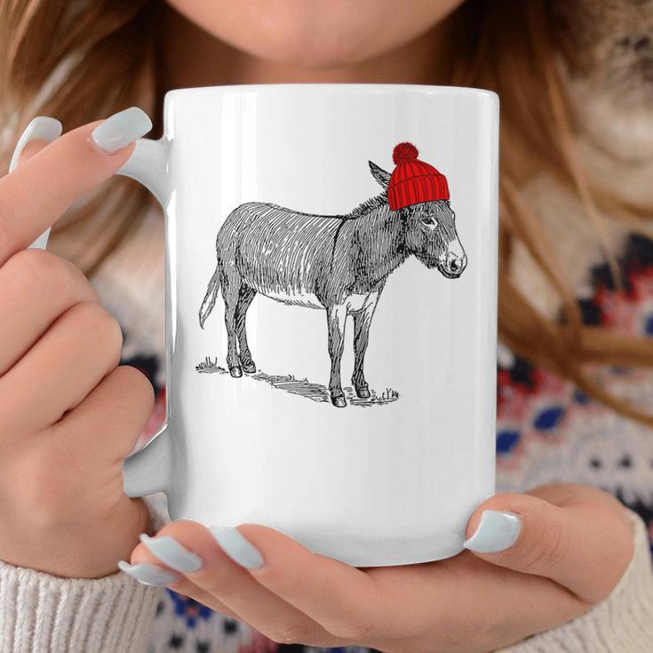 Esel Burro Mule Tragen Einer Beanie Weihnachtsstrumpf Hat Tassen Lustige Geschenke