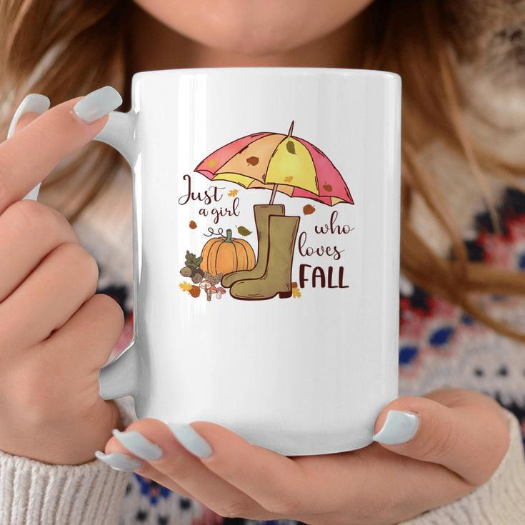 Funny Fall Just A Girl Who Love Fall Coffee Mug Personalized Gifts
