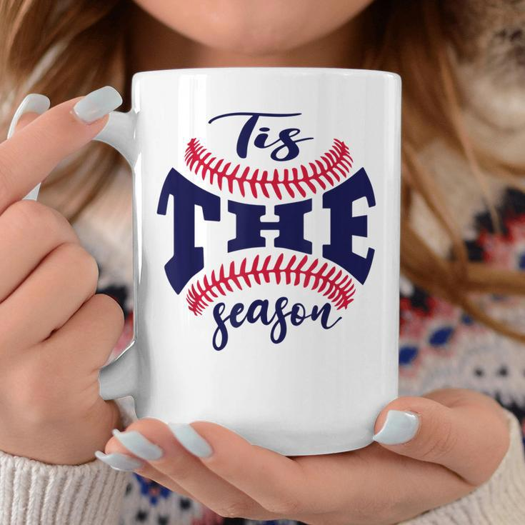Funny Vintage Tis The Season Baseball Is My Favorite Season Coffee Mug Funny Gifts