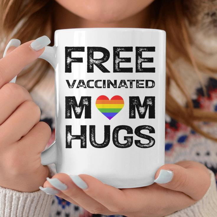 Gay Pride Lesbian Free Vaccinated Mom Hugs Lgbt Coffee Mug Unique Gifts