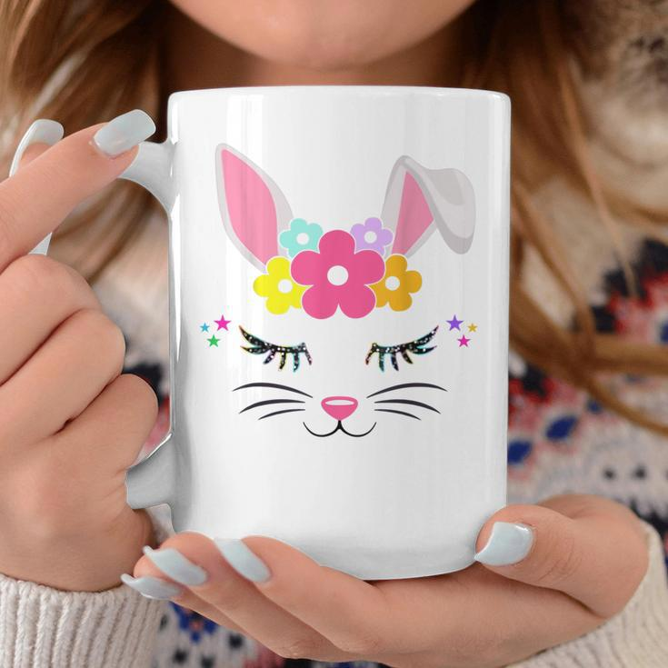 Happy Easter Day Cute Bunny Face Christian Girls Women Gift Coffee Mug Unique Gifts