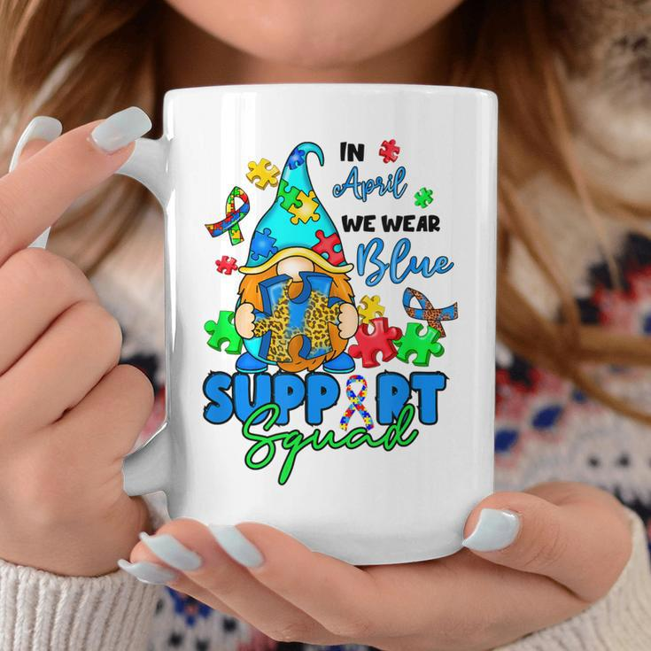 I April We Wear Blues Gnomes Autism Awareness Coffee Mug Unique Gifts