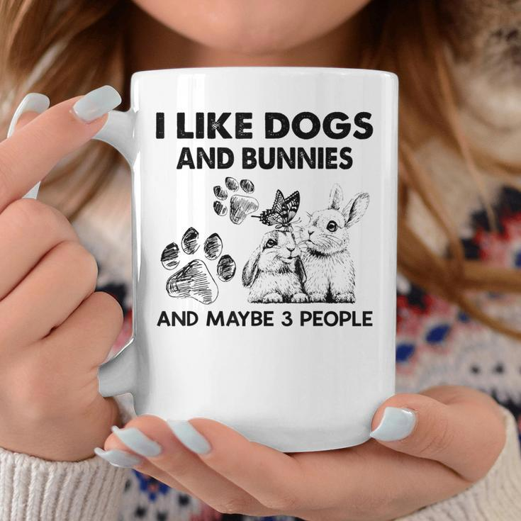 I Like Dogs And Bunnies And Maybe 3 People Funny Coffee Mug Funny Gifts