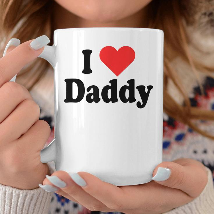 I Love Daddy Heart Gift For Fathers Day Father Dad Daddy Coffee Mug Unique Gifts
