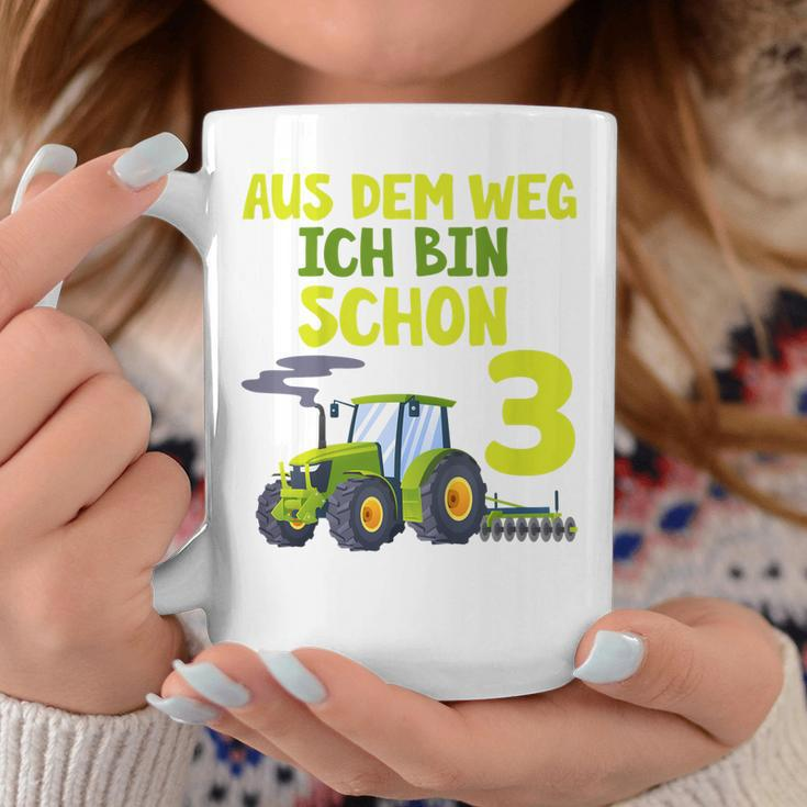 Kinder Ich Bin Schon 3 Traktor Tassen für Jungen, Trecker Motiv Lustige Geschenke