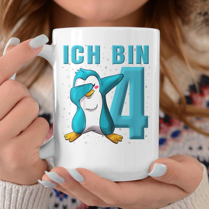 Kinder Pinguin 4 Jahre Jungen Mädchen Pinguin 4 Geburtstag Tassen Lustige Geschenke