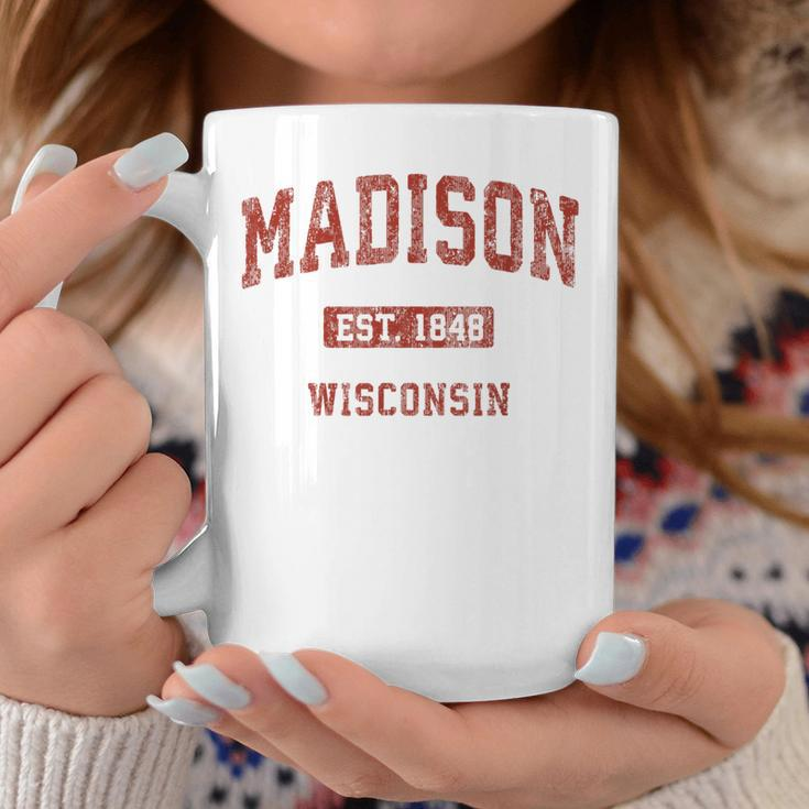 Madison Wisconsin Wi Vintage Athletic Sports Design Coffee Mug Unique Gifts